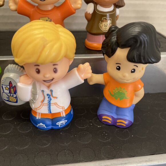 Fisher Price Little People Mixed Figure Lot Of 11 School Children Vitiligo - Picture 9 of 12